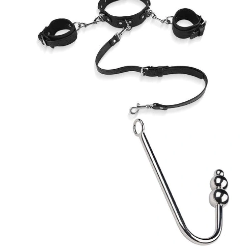 Anal Hooks 5334 with Collar Beaded Anal Cuffs Hook Elegant and 1008